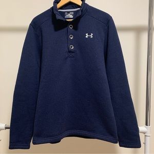 Navy UnderArmour Men’s size Medium Fleece-Lined Sweater